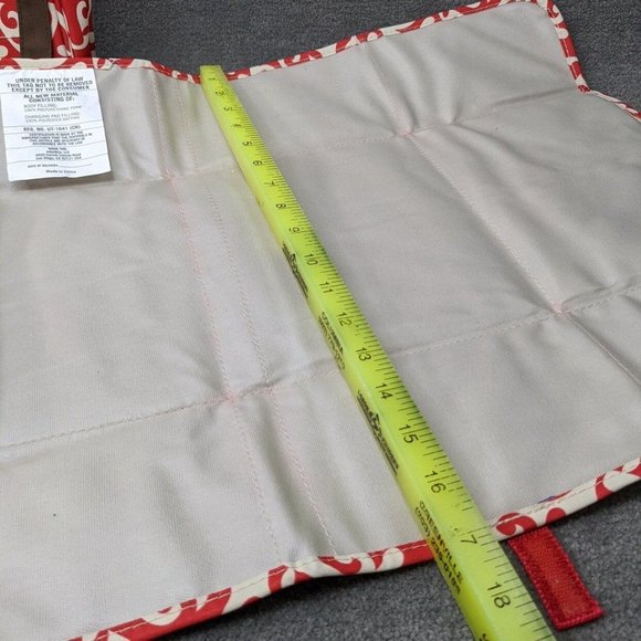 Infantino Savvy Bag Diaper Bag with Changing Pad Red Cream Printed - Picture 7 of 14